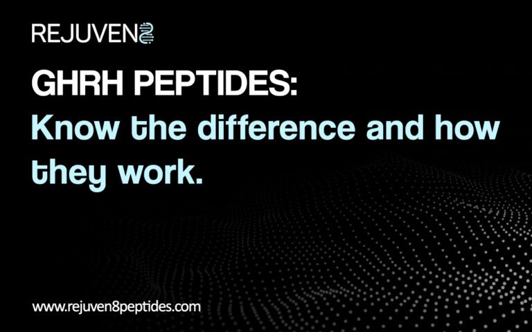 growth hormone peptides article thumbnail, describing the key differences between ipamorelin, tesamorelin, and sermorelin.