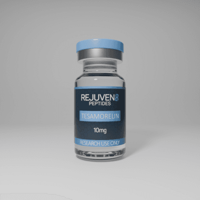 Rejuven8 Peptides Tesamorelin 10mg lyophilized research vial