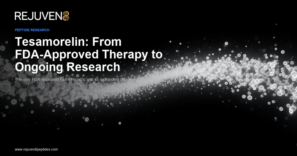 Tesamorelin Research Overview Article (Thumbnail) - Rejuven8 Peptides