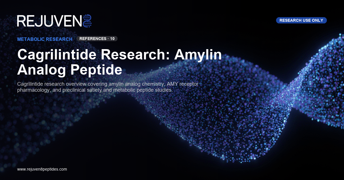 Cagrilintide amylin analog research peptide vial in laboratory setting