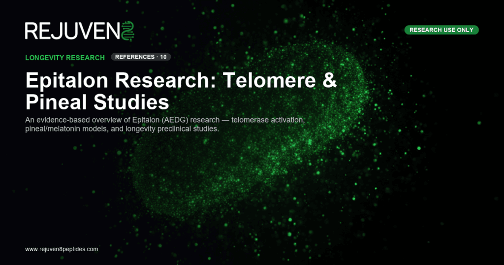 Epitalon research peptide AEDG tetrapeptide molecular structure