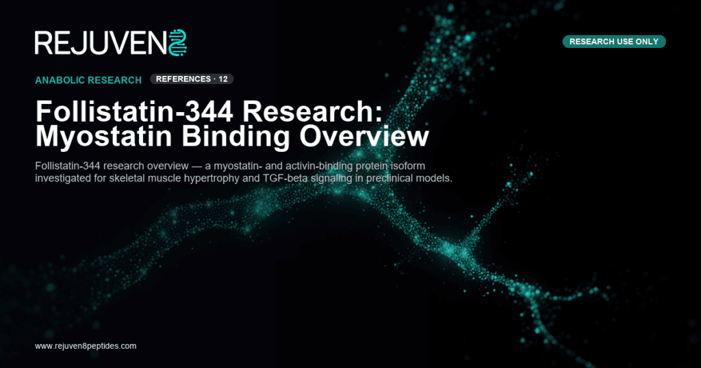 Follistatin-344 research peptide myostatin binding skeletal muscle