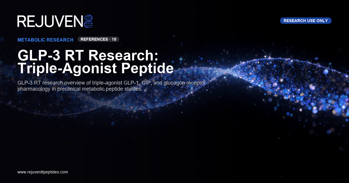 GLP-3 RT Research Thumbnail by Rejuven8 Peptides