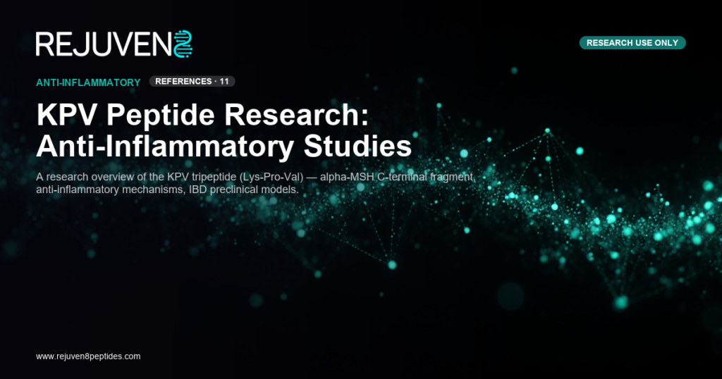 KPV tripeptide research peptide Lys-Pro-Val anti-inflammatory molecular structure