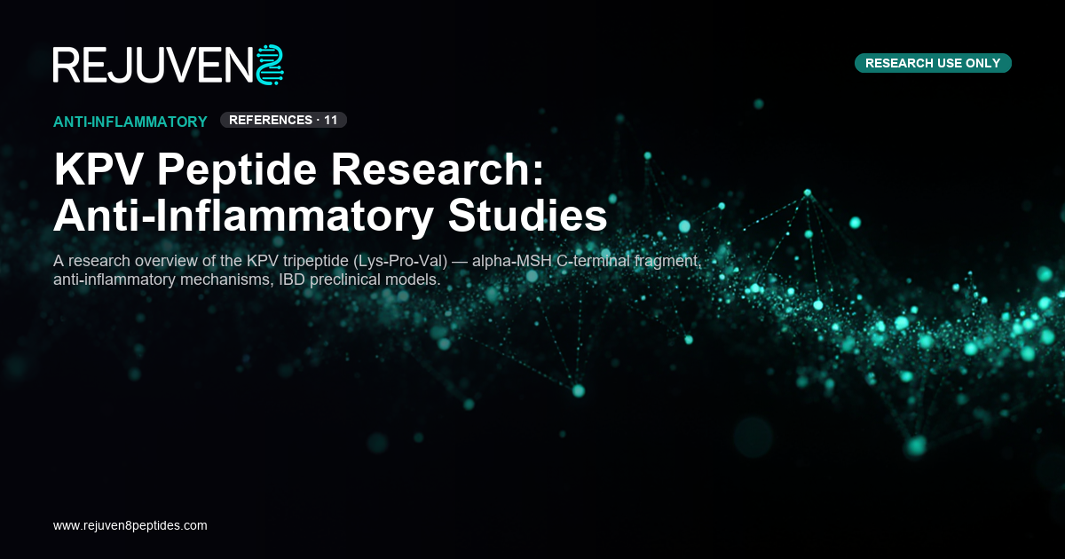 KPV tripeptide research peptide Lys-Pro-Val anti-inflammatory molecular structure