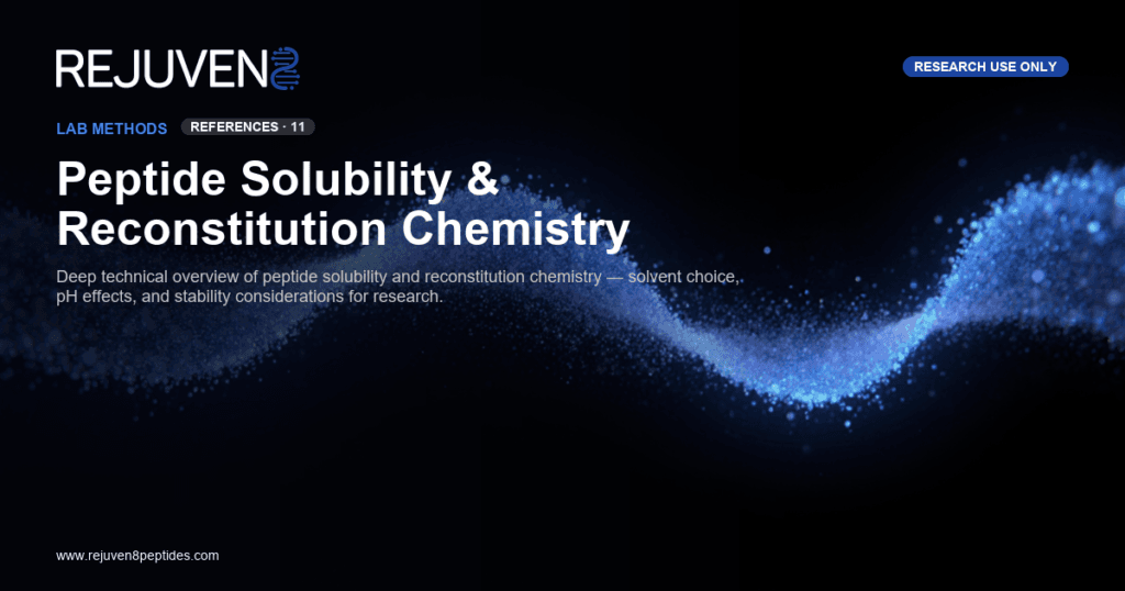 Peptide solubility reconstitution chemistry diagram pH solvent selection
