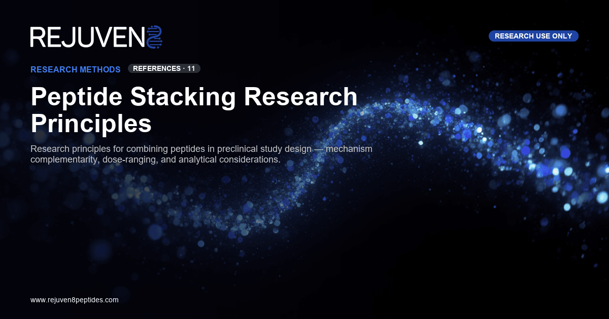 Peptide stacking research principles diagram mechanism complementarity dose ranging