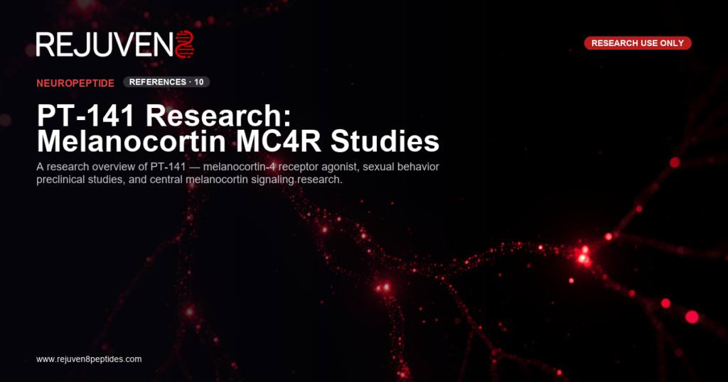 PT-141 melanocortin receptor research peptide molecular structure