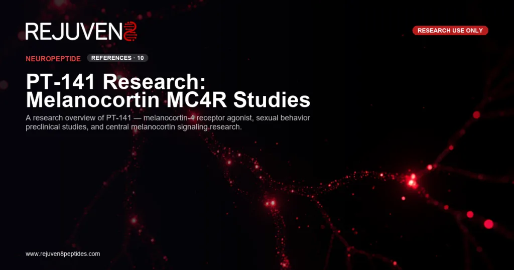 PT-141 melanocortin receptor research peptide molecular structure