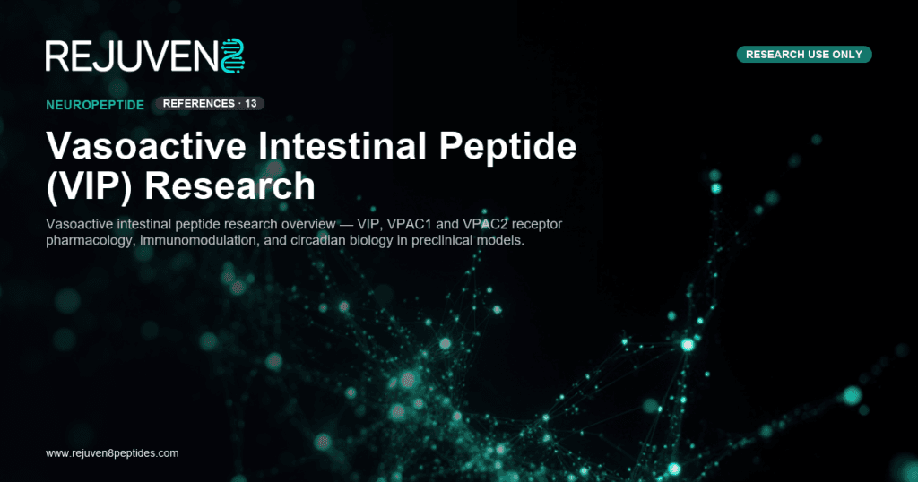 Vasoactive intestinal peptide VIP research neuropeptide receptor diagram