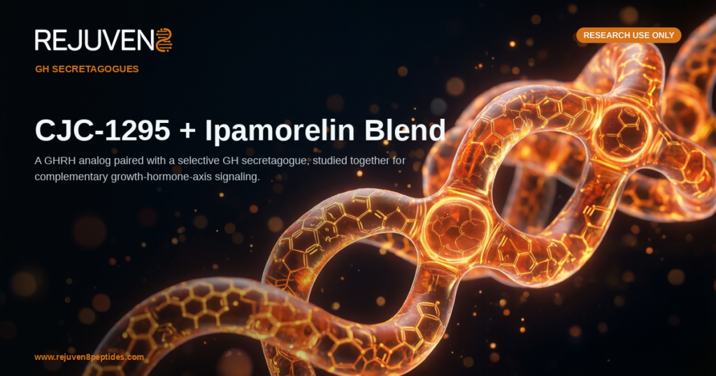 CJC-1295 and Ipamorelin growth-hormone secretagogue research blend vials