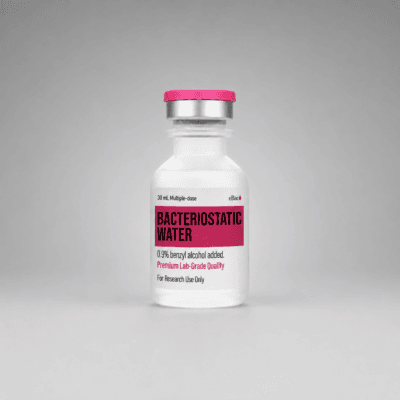 Research Peptides 2 eBac bacteriostatic water (BAC Water) 30mL sterile reconstitution vial for laboratory research