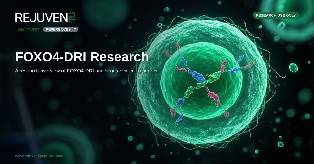FOXO4-DRI Research: A Senolytic Peptide in Cellular Senescence Models