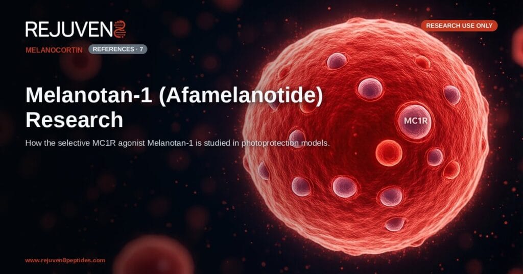 Melanotan-1 (Afamelanotide) Research: MC1R and Photoprotection