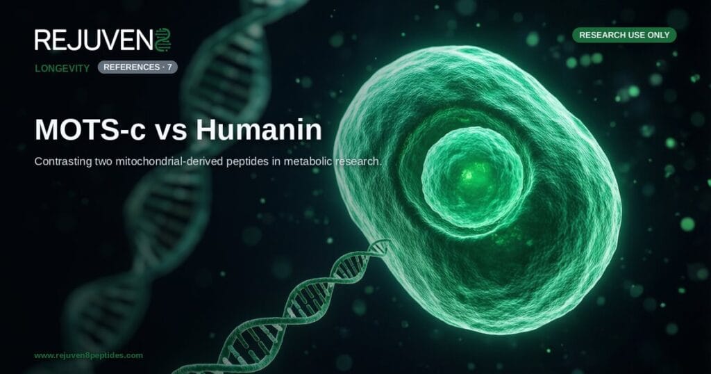 MOTS-c vs Humanin: Mitochondrial-Derived Peptide Research Compared 9 MOTS-c vs Humanin: Mitochondrial-Derived Peptide Research Compared