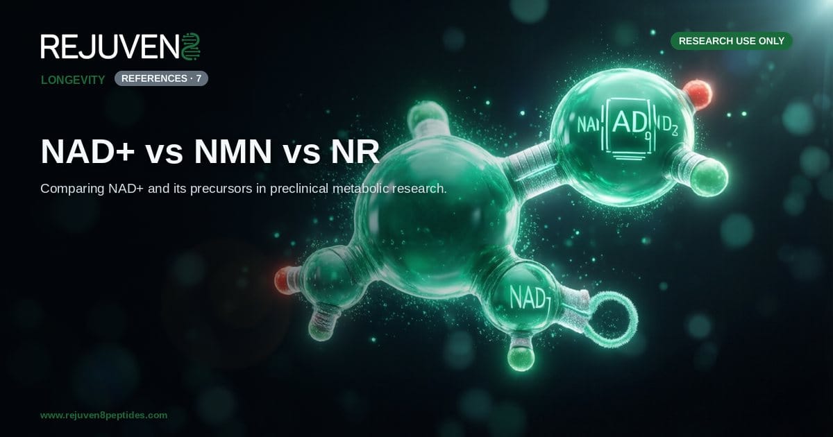 NAD+ vs NMN vs NR: Precursor Research Compared