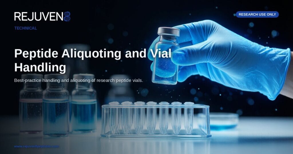 Peptide Vial Handling and Aliquoting in the Research Lab
