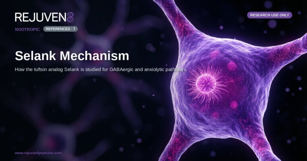 Selank Mechanism: Tuftsin, GABA, and Anxiolytic Research 3 Selank Mechanism: Tuftsin, GABA, and Anxiolytic Research