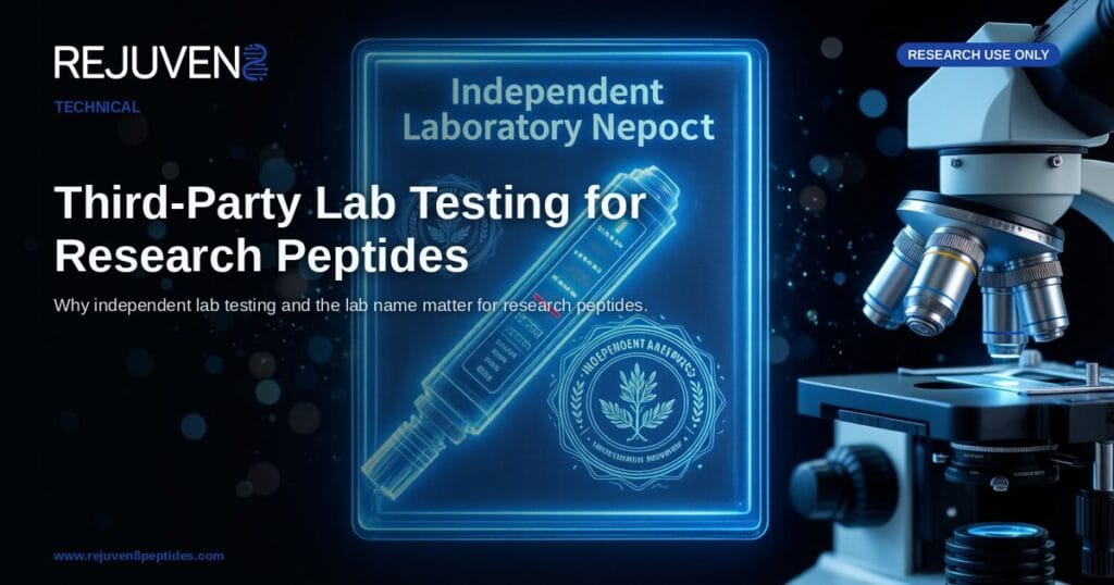 Third-Party Lab Testing for Research Peptides: Why the Lab Name Matters