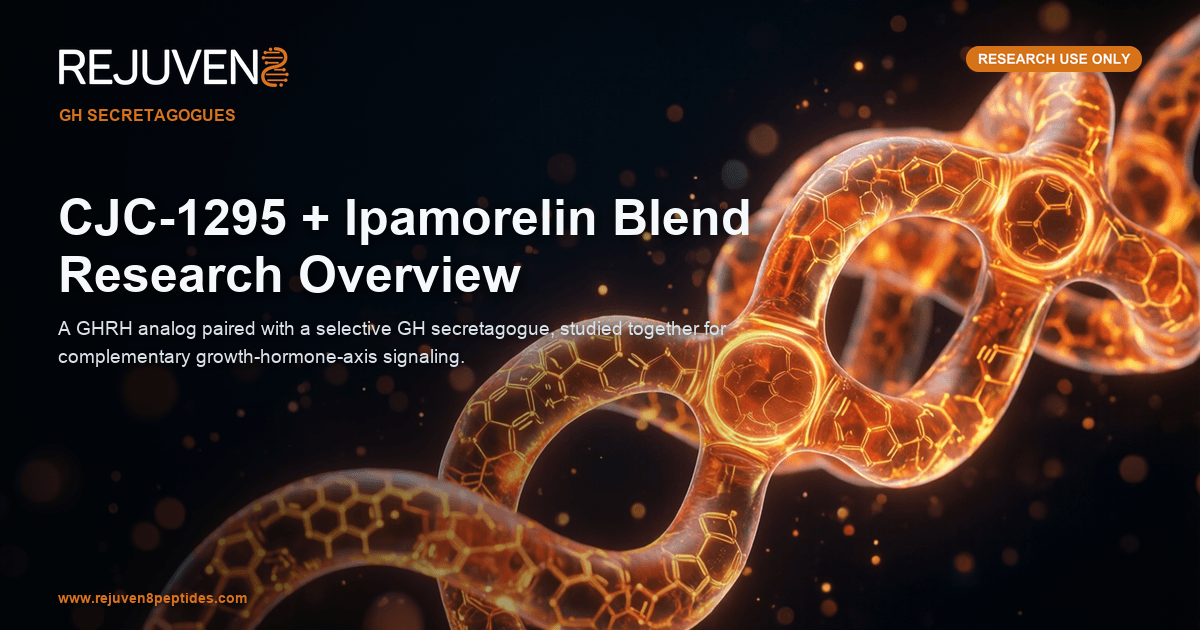 CJC-1295 and Ipamorelin growth-hormone secretagogue research blend vials